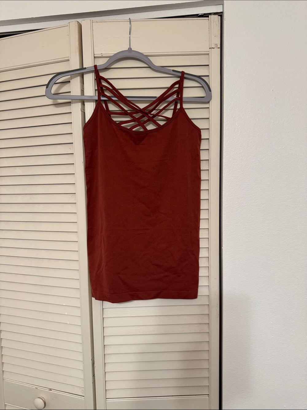 Zenana Outfitters Rust Strappy Cami Tank
